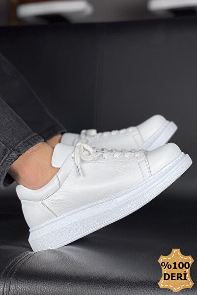 TEET MN257 - DBT Estrella Δερμάτινα Ανδρικά Παπούτσια ΛΕΥΚΑ