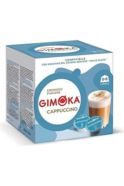 Gimoka كبسولات قهوة كابتشينو دولتشي غوستو - ١٦ قطعة
