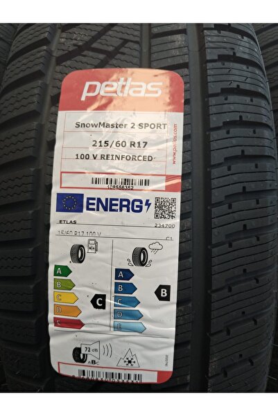 Petlas 215/60 R17 TL 100V REINF. SNOWMASTER 2 SPORT KIŞ LASTİĞİ 2025 ÜRETİM