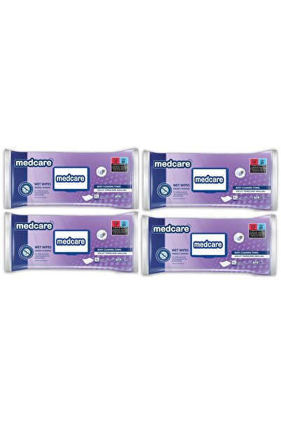 MEDCARE XLarge Boy Vücut ve Perine Temizleme Havlusu 30cm*30cm Ekstra Kalın 5...