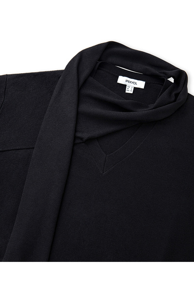 İpekyol Atkılı V yaka triko