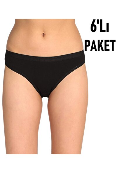 Özten Pack of 6 Luxury Lycra Non-Marking Bikini Panties Ozt6202