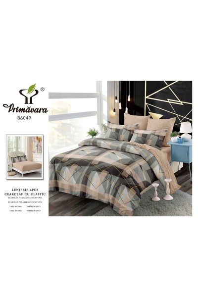 FIONNA.RO Finet Bed Linen With Elastic - Geometric Shapes