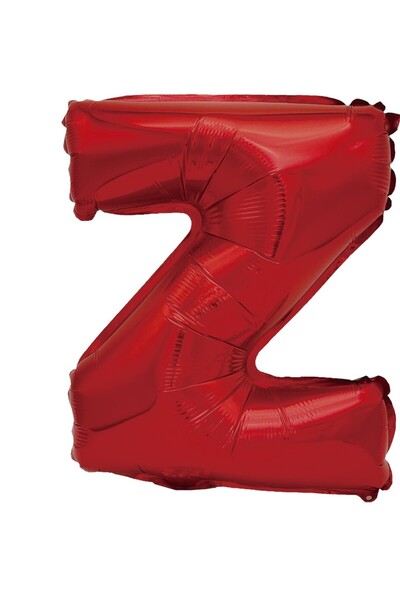 SDX Market Metallic foil balloon, Mirific Party, letter Z, 40 cm, Red