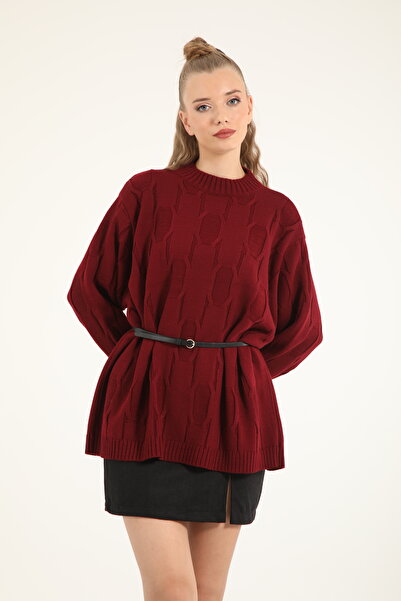 Suede Style 50743 - سترة تريكو نسائية أنيقة ومريحة بنمط مربعات