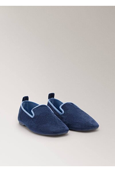 MANGO Woman Kadife işlemeli spor ayakkabı