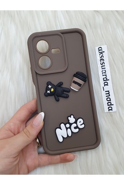 ZB Aksesuarda Moda حافظة سيليكون متوافقة مع هاتف VIVO Y22S