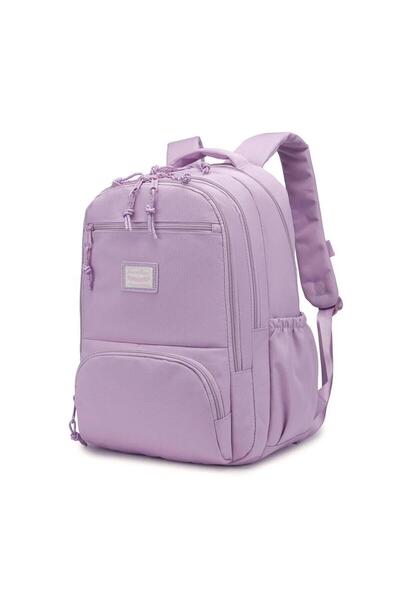 SMART BAGS Sırt Çantası Okul Boyu Kalem Kutusu Hediyeli 3196 - Lila