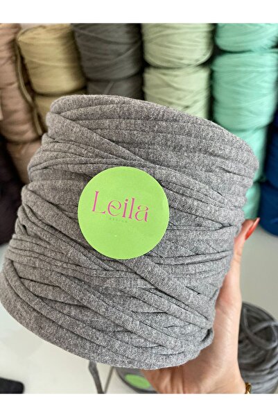 Leila Design KIRÇILLI GRİ PENYE İP (600-650GR) 1 ADET FİYATIDIR