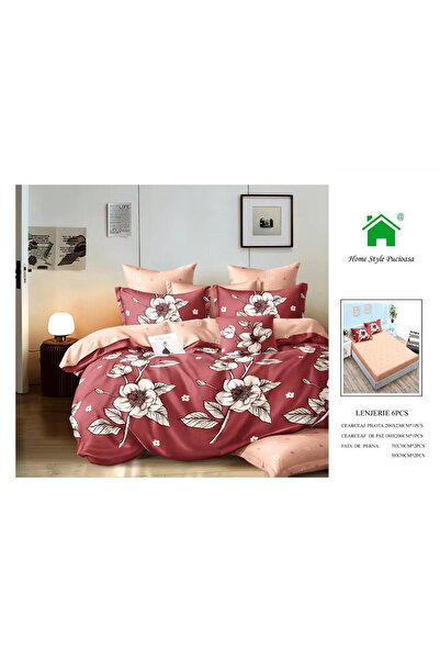 FIONNA.RO Lenjerie De Pat Finet Cu Elastic - Flori De Gradina