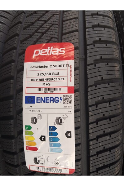 Petlas 225/60 R18 TL 104V REINF. SNOWMASTER 2 SPORT 4X4 SUV KIŞ LASTİĞİ 2025 ÜRETİM