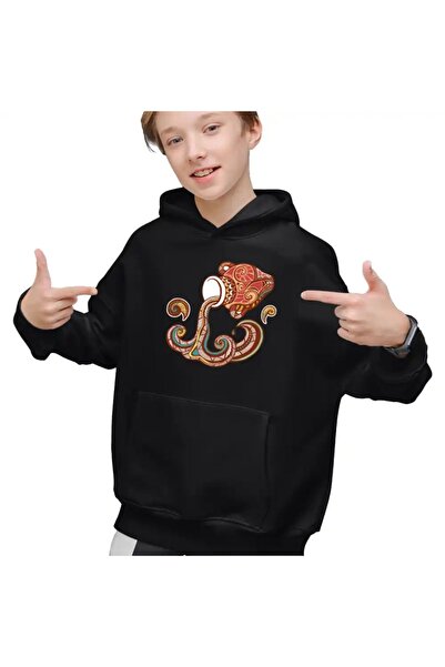 OEM Kids Boys Aquarius Hoodie Zodiac Horoscope Aquarius Mandala Astrology