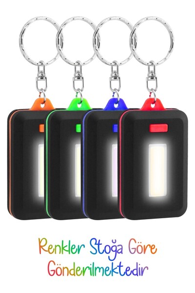 Rabelix Online Marketing 1 Adet 3 Modlu Anahtarlık El Feneri Mini Cob LED Lam...