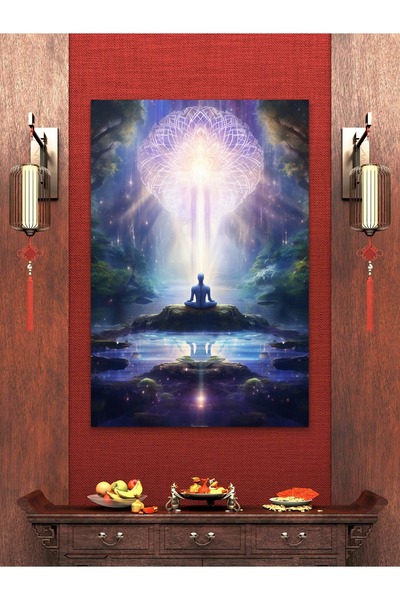 ESLEM MEDİTASYON ENERJİ BASKILI KANVAS TABLO
