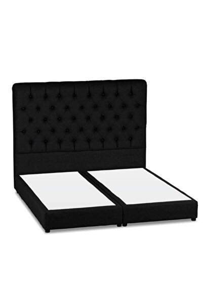 In House Lujin Bed Frame - Black Linen (200x180cm)