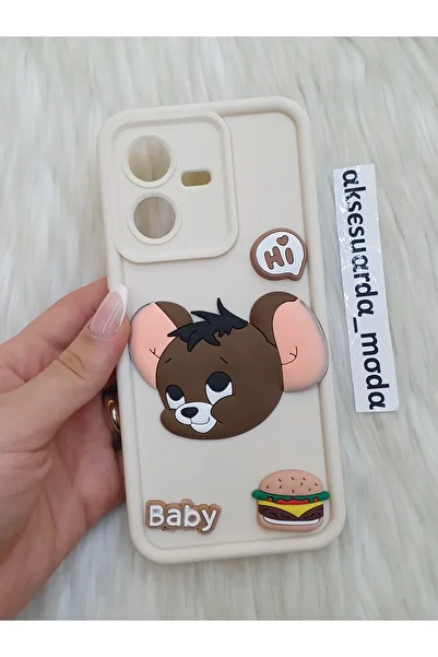 ZB Aksesuarda Moda Vivo Y22S Compatible Silicone Case with Figure