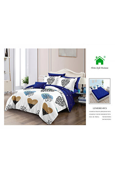 FIONNA.RO Lenjerie De Pat Finet Cu Elastic - Love And Flowers