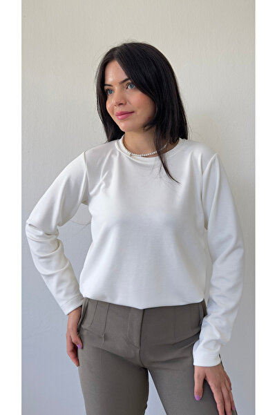 BELTICHA Pack of 2 Women's Bodysuits (Crew Neck Long Sleeve Bodysuit + Short Sleeve Bodysuit) Single Jersey Fabric