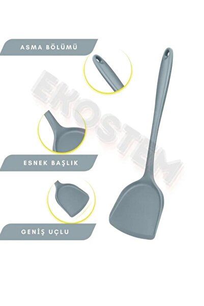 Single (2 Pcs) Hard Tip Extra Wide Mouth Silicone Spatula