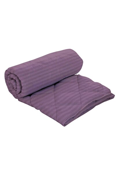 PATONE Winter quilt, 200x220cm, 100% natural wool, polycotton damask, quilted, lilac