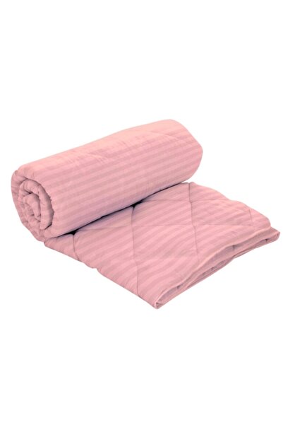 PATONE Winter quilt, 140x210cm, 100% natural wool, polycotton damask, quilted, pink
