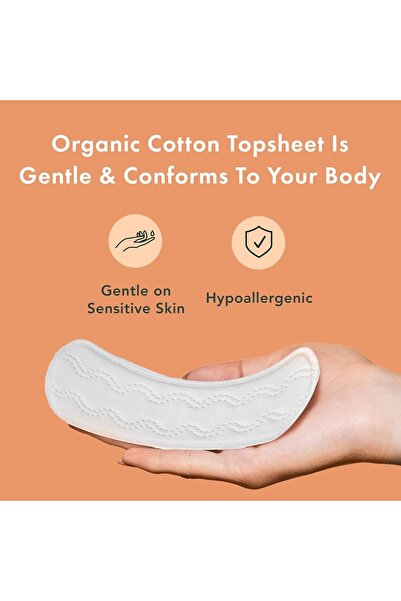 Rael_SA فوط صحية نسائية من القطن العضوي الكوري من رايل، عبوة من 18 قطعة للاستخدام اليومي، مصنوعة من القطن الطبيعي