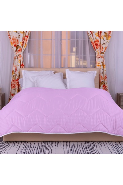 PATONE Winter Wool Damask Polycotton Duvet Set LILAC 160x210cm and 2 Quilted Pillows 50x70cm