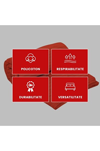 PATONE Winter duvet set, wool, polycotton damask, 200x220cm, quilted, orange with 2 pillowcases 50x70cm