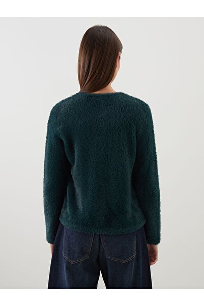 LC Waikiki LCW Modest YENİ SEZON Bisiklet Yaka Kadın Triko Hırka