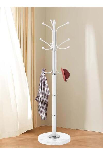Generic DubaiGallery Coat Stands Coat Racks Large Hanger with Shoe Rack Standing Metal Coat Rack Hat Hanger