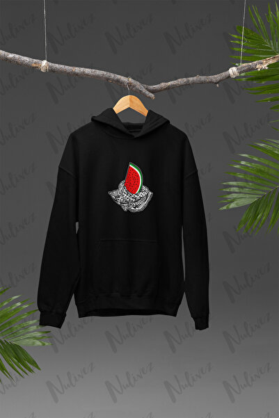 Nulivez هودي كبير الحجم مطبوع بتصميم فلسطيني عالي الجودة للجنسين