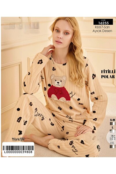 MISSIS PIJAMA KADIN POLAR PİJAMA TAKIMI - KIŞLIK,SICAK TUTAN, 13 FARKLI RENK SEÇENEĞİ