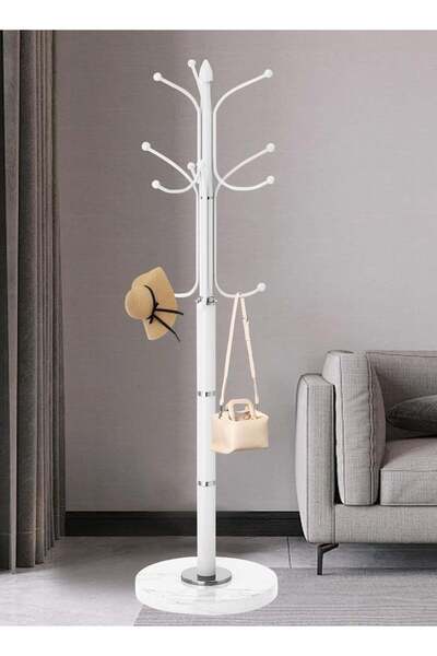 Generic DubaiGallery Coat Stands Coat Racks Large Hanger with Shoe Rack Standing Metal Coat Rack Hat Hanger