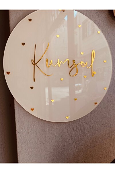 Zen Ahşap Tasarım Pileksi Kapı süsü /İsimli yenidoğan Kapı Süsü