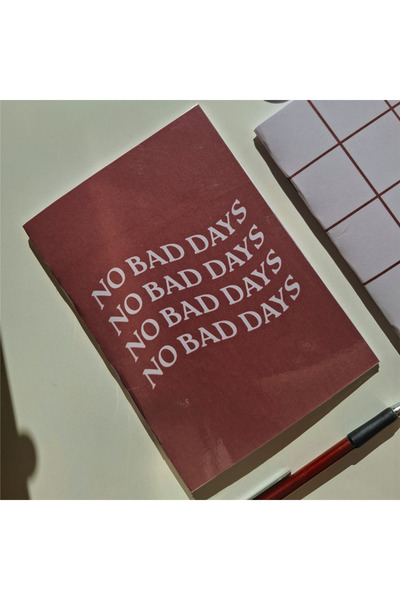 Songwol Studios A5 Stapled Notepad, Set of 2, Plain, Lined or Checkered, 40 Sheets, Glossy Cardboard Cover Cherry Red