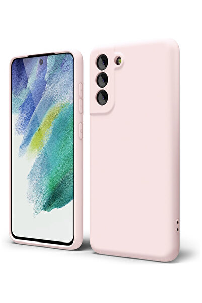 KVK PRİVACY Samsung S21 FE Uyumlu – Pembe Lansman Seri Liquid Silikon Kılıf, ...