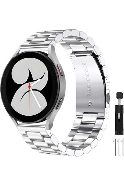 Nextron Galaxy Watch 4/5/6/7/FE/40/44/Classic/42/43/46/47 Uyumlu 20mm A+Kalite Paslanmaz Çelik Bakla Kordon