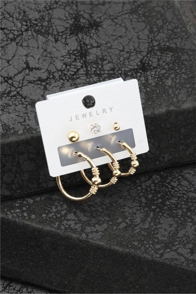 YUNİCCİ & CO أقراط من الفولاذ على شكل بوجيتير