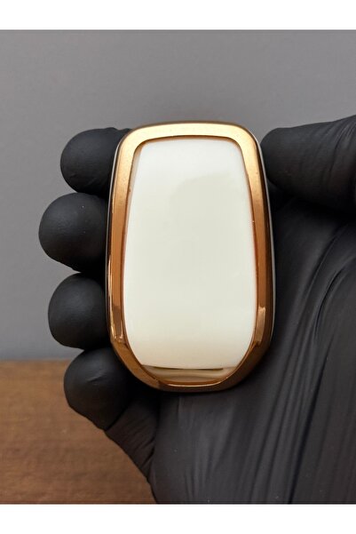 Luxe Aksesuarr Renault Symbol Sandero Trafic Megane4 Dacia Logan Husa de protectie cheie din silicon cu 3 butoane Culoare alb