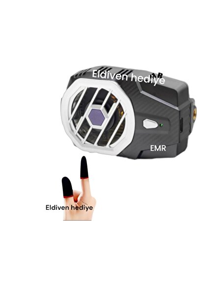 emrebilisim Telefon Soğutucu Fan Radyatör Batarya Siyah renkli çift katmanlı 1adet sogutucu 1adet eldiven