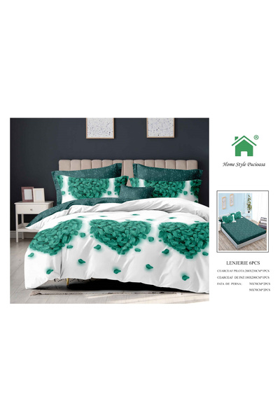FIONNA.RO Fine Bed Linen With Elastic - Hearts From Petals