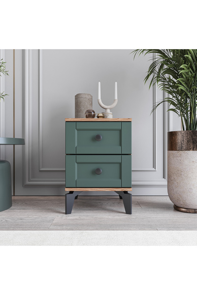 MONZIO Silva&Karin 2 Çekmeceli Komodin %100 MDF