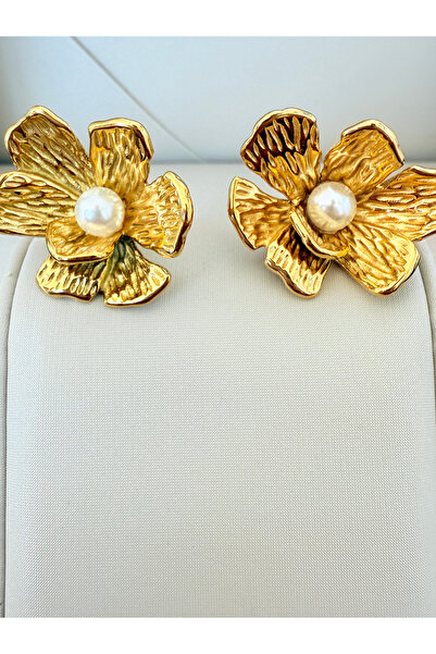 ATLASAKSESUARR Kalyra Gold Altın Kaplama Küpe