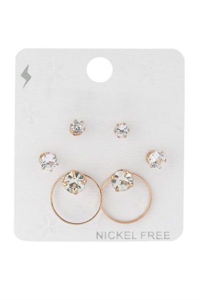 YUNİCCİ & CO أقراط من الفولاذ على شكل بوجيتير