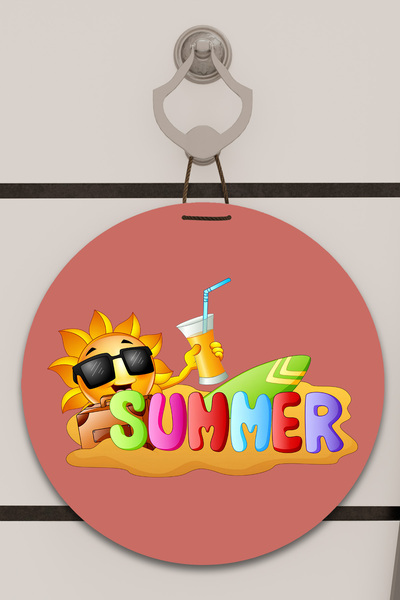 Dormot Imprimare digitală roz, standard, tematică de vară solară, ornament pe...