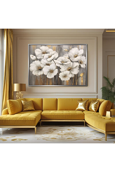 Markazip 70x120cm Gümüş Metal Çerçeveli Kanvas Tablo EYL76-K-G