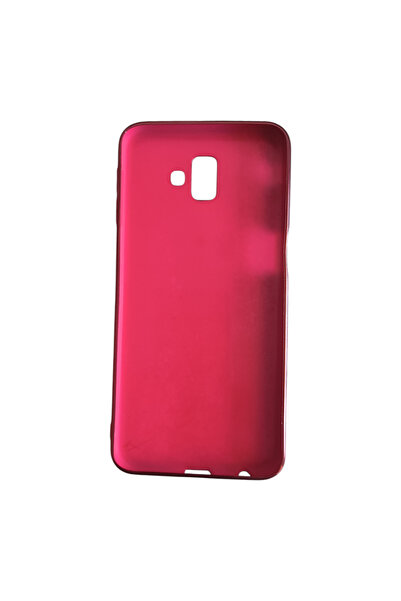OEM Carcasă compatibilă cu Samsung Galaxy J6+ -2018, cu textură 3D cu diamant, roșie