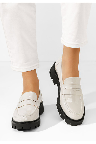 B T Shoes Béžové mokasíny dámske Zampa ne