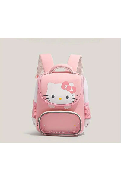BABUN Şeffaf Bölmeli Sanrio Hello Kitty Ana Okul Çantası Kız Çocuk Küçük Hello Kitty Okul Çantası