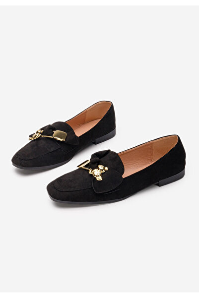 B T Shoes Černé dámské mokasíny Vitena